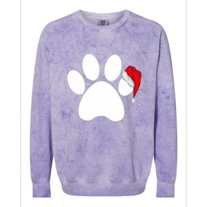 Paw Xmas Dog Christmas Funny Family Matching Outfits Dogs Colorblast Crewneck Sweatshirt