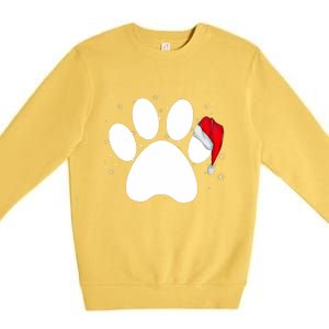 Paw Xmas Dog Christmas Funny Family Matching Outfits Dogs Premium Crewneck Sweatshirt