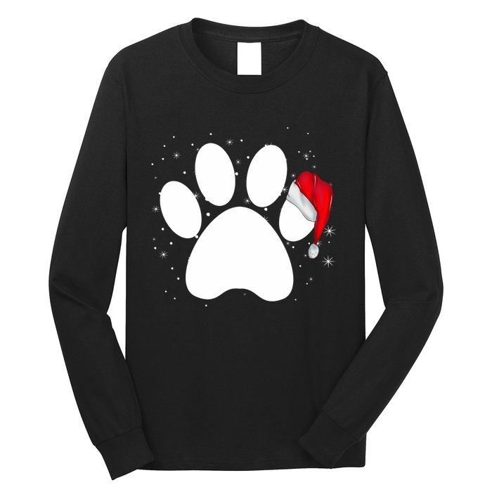 Paw Xmas Dog Christmas Funny Family Matching Outfits Dogs Long Sleeve Shirt