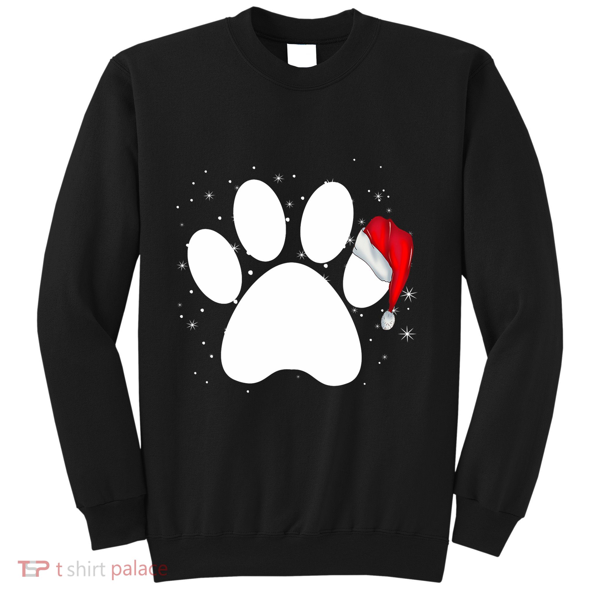 Paw Xmas Dog Christmas Funny Family Matching Outfits Dogs Sweatshirt