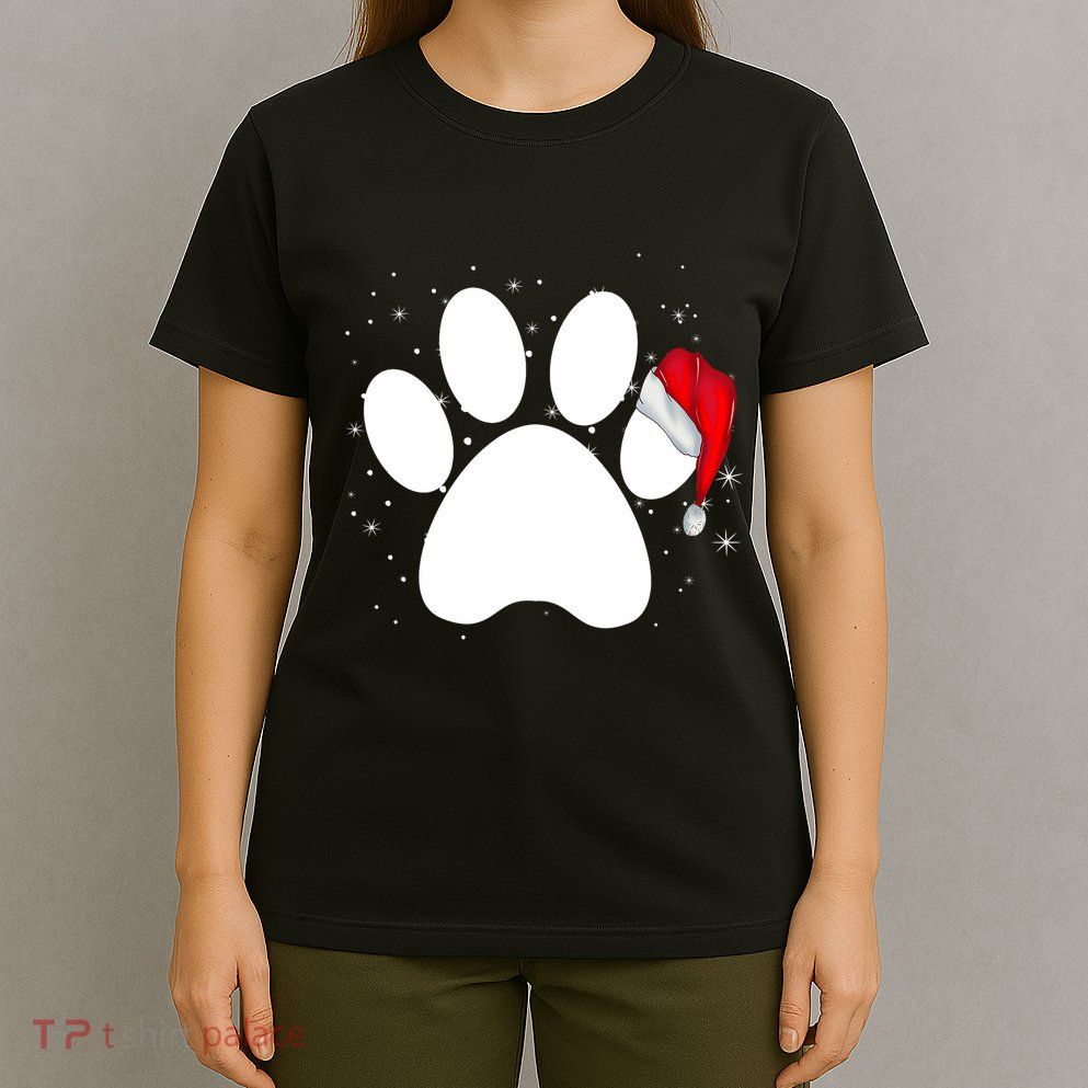 Paw Xmas Dog Christmas Funny Family Matching Outfits Dogs T-Shirt