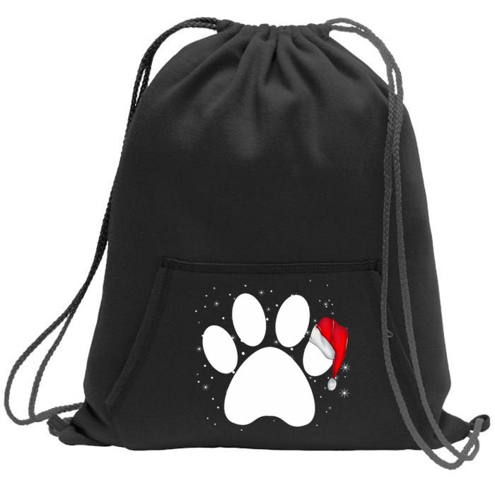 Paw Xmas Dog Christmas Funny Family Matching Outfits Dogs Sweatshirt Cinch Pack Bag