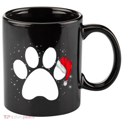 Paw Xmas Dog Christmas Funny Family Matching Outfits Dogs 11oz C Handle Ceramic Mug