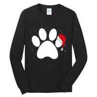 Paw Xmas Dog Christmas Funny Family Matching Outfits Dogs Tall Long Sleeve T-Shirt