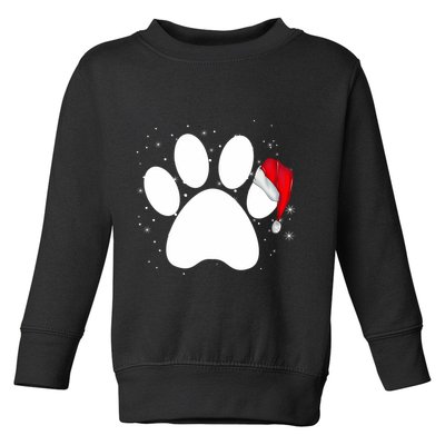 Paw Xmas Dog Christmas Funny Family Matching Outfits Dogs Toddler Sweatshirt