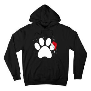 Paw Xmas Dog Christmas Funny Family Matching Outfits Dogs Tall Hoodie