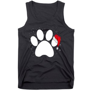 Paw Xmas Dog Christmas Funny Family Matching Outfits Dogs Tank Top