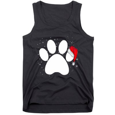 Paw Xmas Dog Christmas Funny Family Matching Outfits Dogs Tank Top