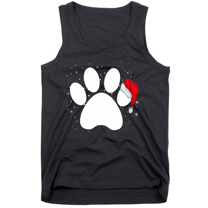 Paw Xmas Dog Christmas Funny Family Matching Outfits Dogs Tank Top