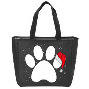 Paw Xmas Dog Christmas Funny Family Matching Outfits Dogs Zip Tote Bag