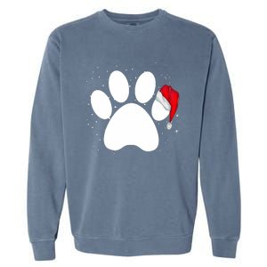 Paw Xmas Dog Christmas Funny Family Matching Outfits Dogs Garment-Dyed Sweatshirt