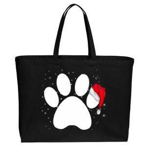 Paw Xmas Dog Christmas Funny Family Matching Outfits Dogs Cotton Canvas Jumbo Tote