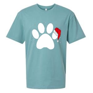 Paw Xmas Dog Christmas Funny Family Matching Outfits Dogs Sueded Cloud Jersey T-Shirt