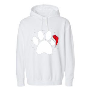 Paw Xmas Dog Christmas Funny Family Matching Outfits Dogs Garment-Dyed Fleece Hoodie