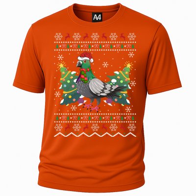 Pigeon Xmas Gift Ugly Pigeon Christmas Gift Cooling Performance Crew T-Shirt