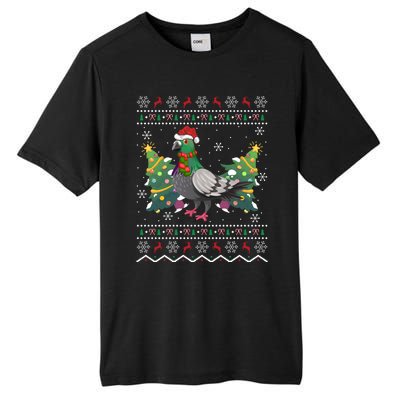 Pigeon Xmas Gift Ugly Pigeon Christmas Gift Tall Fusion ChromaSoft Performance T-Shirt