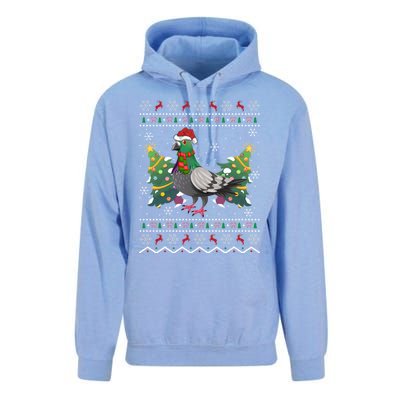 Pigeon Xmas Gift Ugly Pigeon Christmas Gift Unisex Surf Hoodie