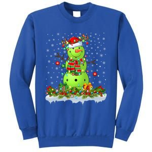 Pickleball Xmas Lighting Funny Snow Pickleball Christmas Funny Gift Sweatshirt