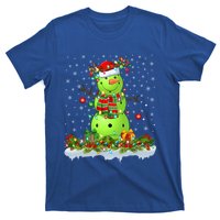 Pickleball Xmas Lighting Funny Snow Pickleball Christmas Funny Gift T-Shirt