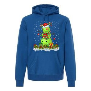 Pickleball Xmas Lighting Funny Snow Pickleball Christmas Funny Gift Premium Hoodie