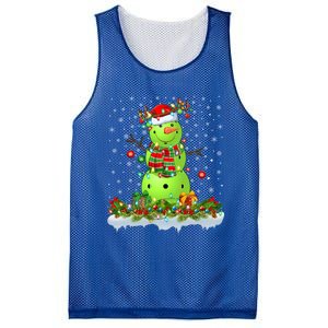 Pickleball Xmas Lighting Funny Snow Pickleball Christmas Funny Gift Mesh Reversible Basketball Jersey Tank