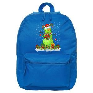 Pickleball Xmas Lighting Funny Snow Pickleball Christmas Meaningful Gift 16 in Basic Backpack