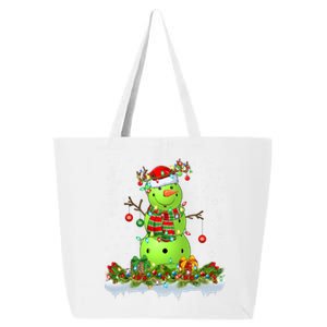 Pickleball Xmas Lighting Funny Snow Pickleball Christmas Meaningful Gift 25L Jumbo Tote