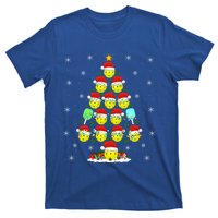 Pickleball Xmas Lighting Santa Pickleball Christmas Tree Gift T-Shirt