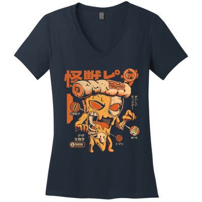 Pizzazilla Xray Women's V-Neck T-Shirt