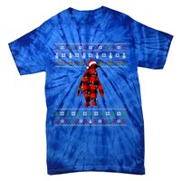 Penguin Xmas Redplaid Penguin Ugly Christmas Pajamas Gift Tie-Dye T-Shirt