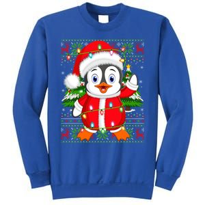 Penguin Xmas Tree Matching Santa Penguin Ugly Christmas Cool Gift Sweatshirt