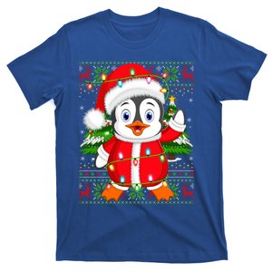 Penguin Xmas Tree Matching Santa Penguin Ugly Christmas Cool Gift T-Shirt