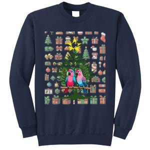 Parrot Xmas Tree Macaw Cockatiel Conure Lover Sweatshirt