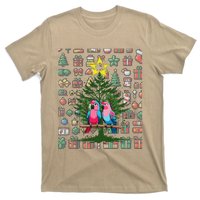 Parrot Xmas Tree Macaw Cockatiel Conure Lover T-Shirt