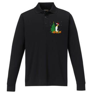 Penguin Xmas Tree Lighting Santa Penguin Christmas Performance Long Sleeve Polo