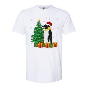 Penguin Xmas Tree Lighting Santa Penguin Christmas Softstyle CVC T-Shirt