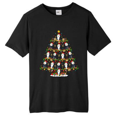 Penguin Xmas Tree Lighting Santa Penguin Christmas Cute Gift Tall Fusion ChromaSoft Performance T-Shirt