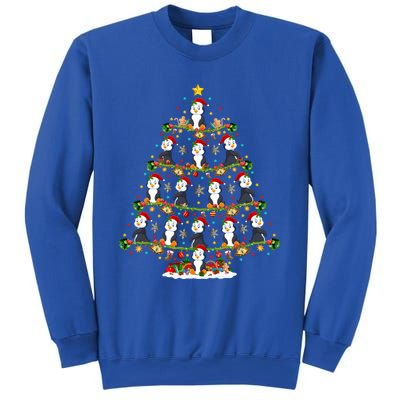 Penguin Xmas Tree Lighting Santa Penguin Christmas Cute Gift Sweatshirt