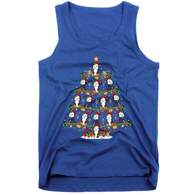 Penguin Xmas Tree Lighting Santa Penguin Christmas Cute Gift Tank Top