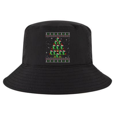 Pickle Xmas Tree Santa Hat Pickle Fruit Christmas Ugly Cool Comfort Performance Bucket Hat
