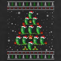 Pickle Xmas Tree Santa Hat Pickle Fruit Christmas Ugly Adult Drive Performance Visor