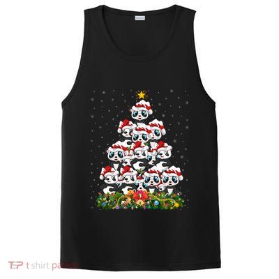 Panda Xmas Tree Lighting Santa Panda Christmas Gift PosiCharge Competitor Tank