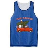 Poodle Xmas Vintage Red Pickup Retro Truck Gift Mesh Reversible Basketball Jersey Tank