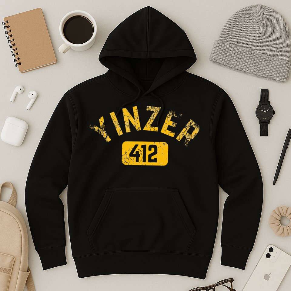 Pittsburgh Yinzer 412 Sl City Pennsylvania Funny Vintage Hoodie
