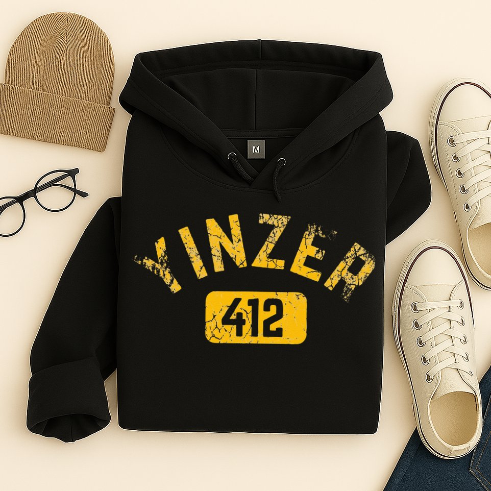 Pittsburgh Yinzer 412 Sl City Pennsylvania Funny Vintage Hoodie