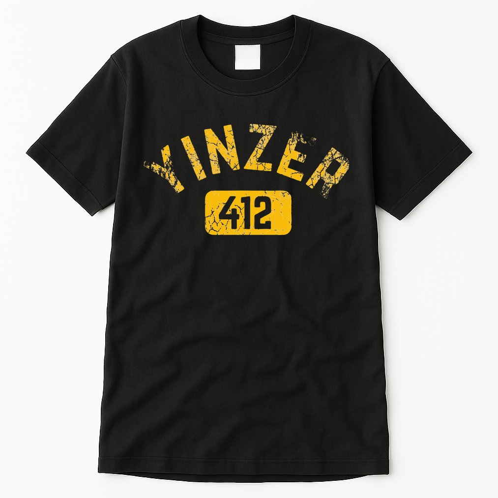 Pittsburgh Yinzer 412 Sl City Pennsylvania Funny Vintage Tall T-Shirt