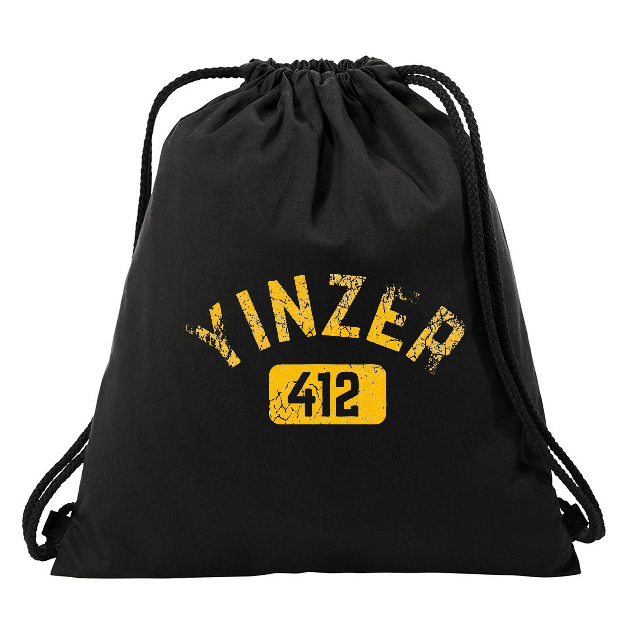 Pittsburgh Yinzer 412 Sl City Pennsylvania Funny Vintage Drawstring Bag