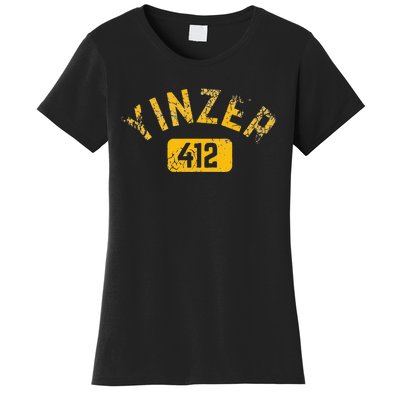 Pittsburgh Yinzer 412 Sl City Pennsylvania Funny Vintage Women's T-Shirt