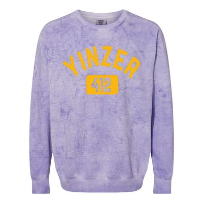 Pittsburgh Yinzer 412 Sl City Yinz Pennsylvania Home Colorblast Crewneck Sweatshirt