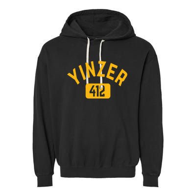 Pittsburgh Yinzer 412 Sl City Yinz Pennsylvania Home Garment-Dyed Fleece Hoodie